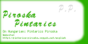 piroska pintarics business card